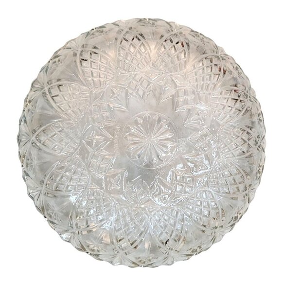 Rare! Vintage Indonesia, FNG PINEAPPLE STAR GLASS Bowl  5.5" diameter Great Cond - Picture 1 of 9